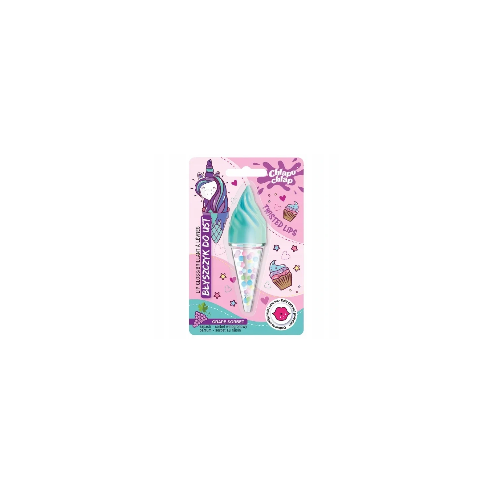 ESTETICA Chlapu Chlap Lody błyszczyk do ust sorbet winogronowy 4,5ml 