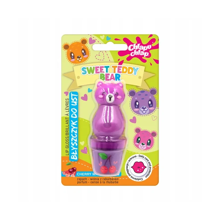 ESTETICA Chlapu Chlap Sweet Teddy Bear błyszczyk Wiśnia z Rabarbarem 10ml