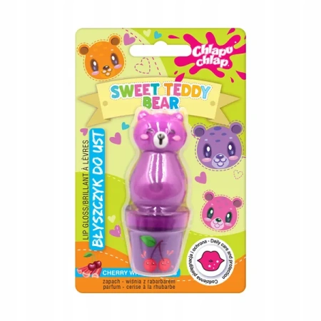 ESTETICA Chlapu Chlap Sweet Teddy Bear błyszczyk Wiśnia z Rabarbarem 10ml