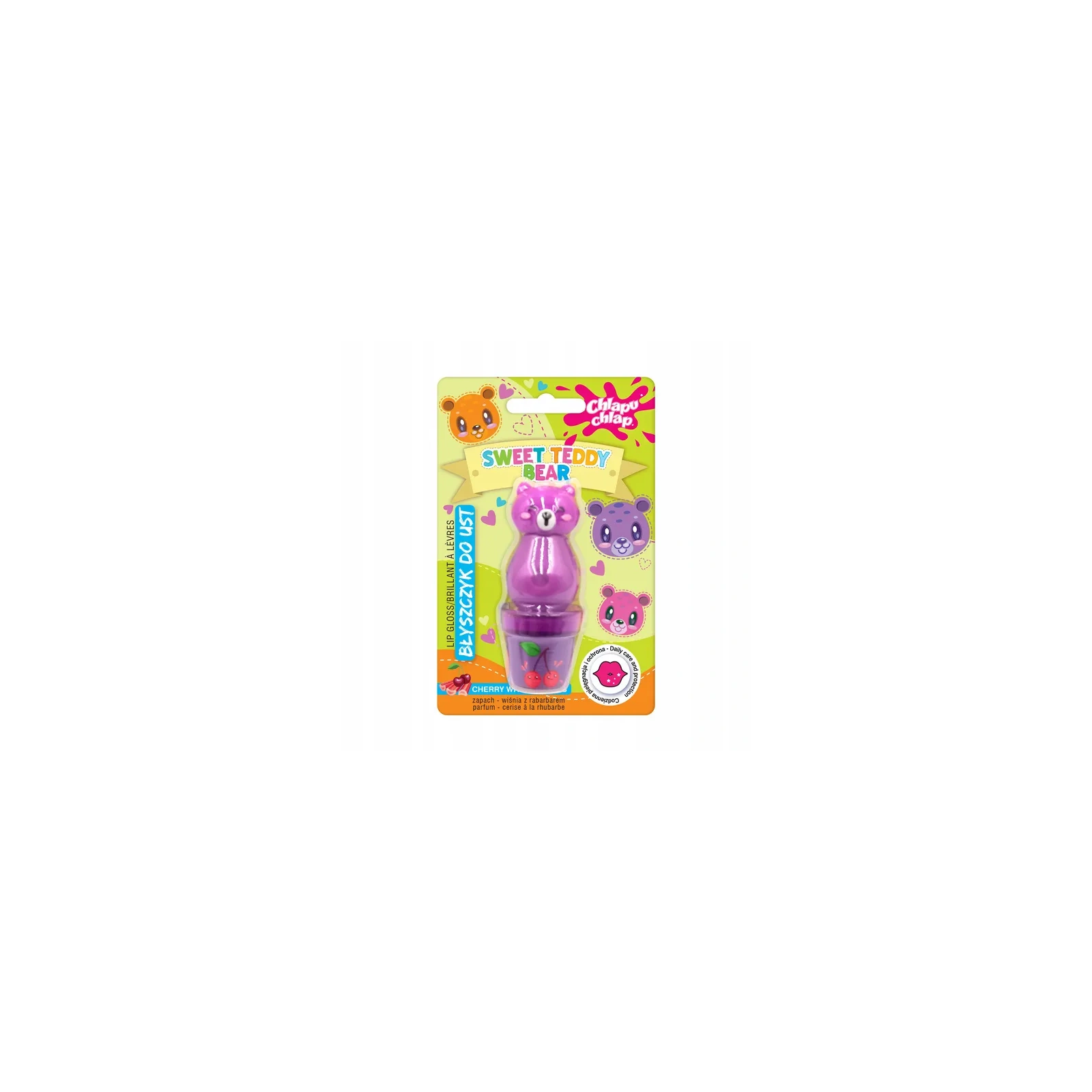 ESTETICA Chlapu Chlap Sweet Teddy Bear błyszczyk Wiśnia z Rabarbarem 10ml