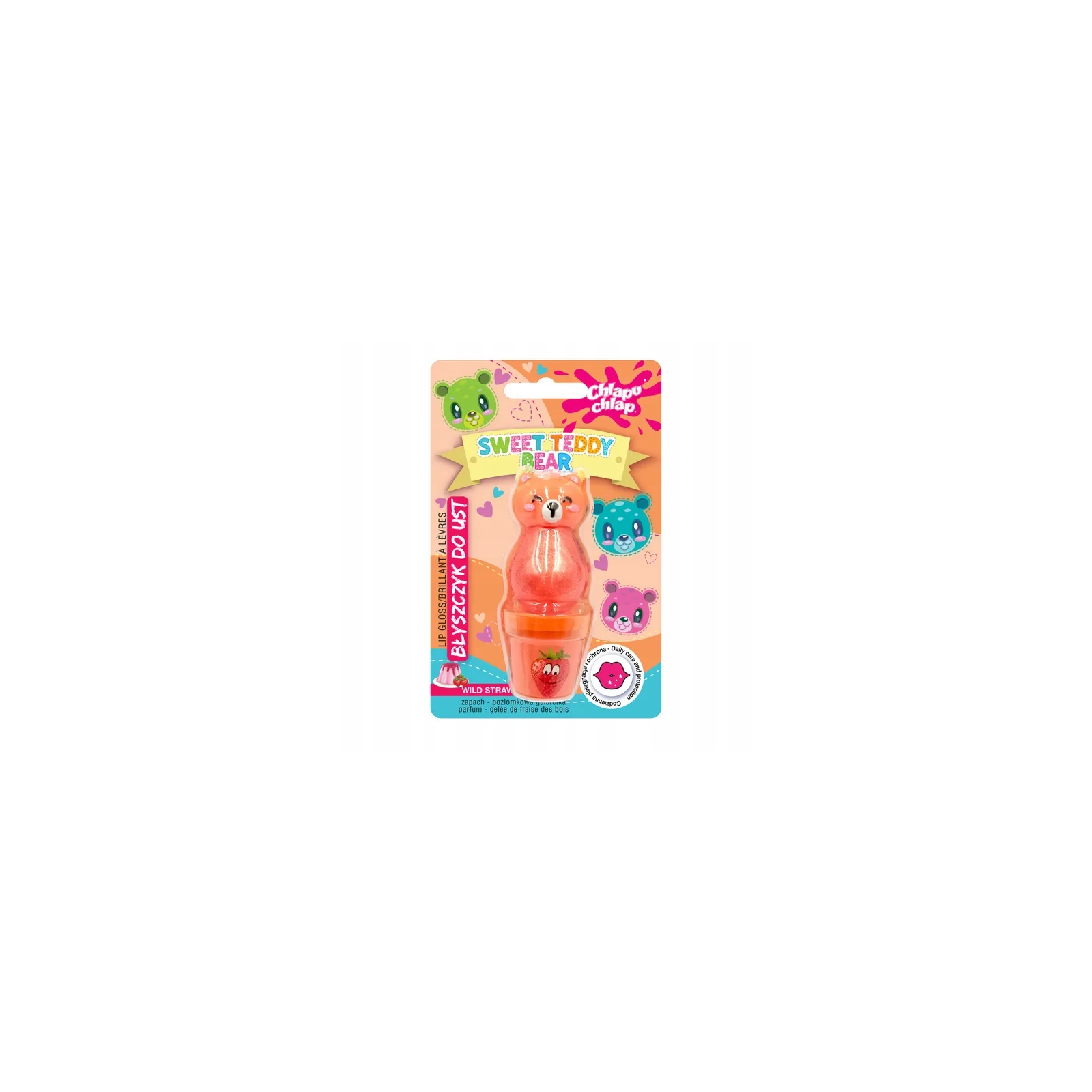 ESTETICA Chlapu Chlap Sweet Teddy Bear błyszczyk Poziomkowa Galaretka 10ml