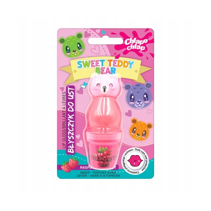ESTETICA Chlapu Chlap Sweet Teddy Bear błyszczyk Malinowy Sorbet 10ml