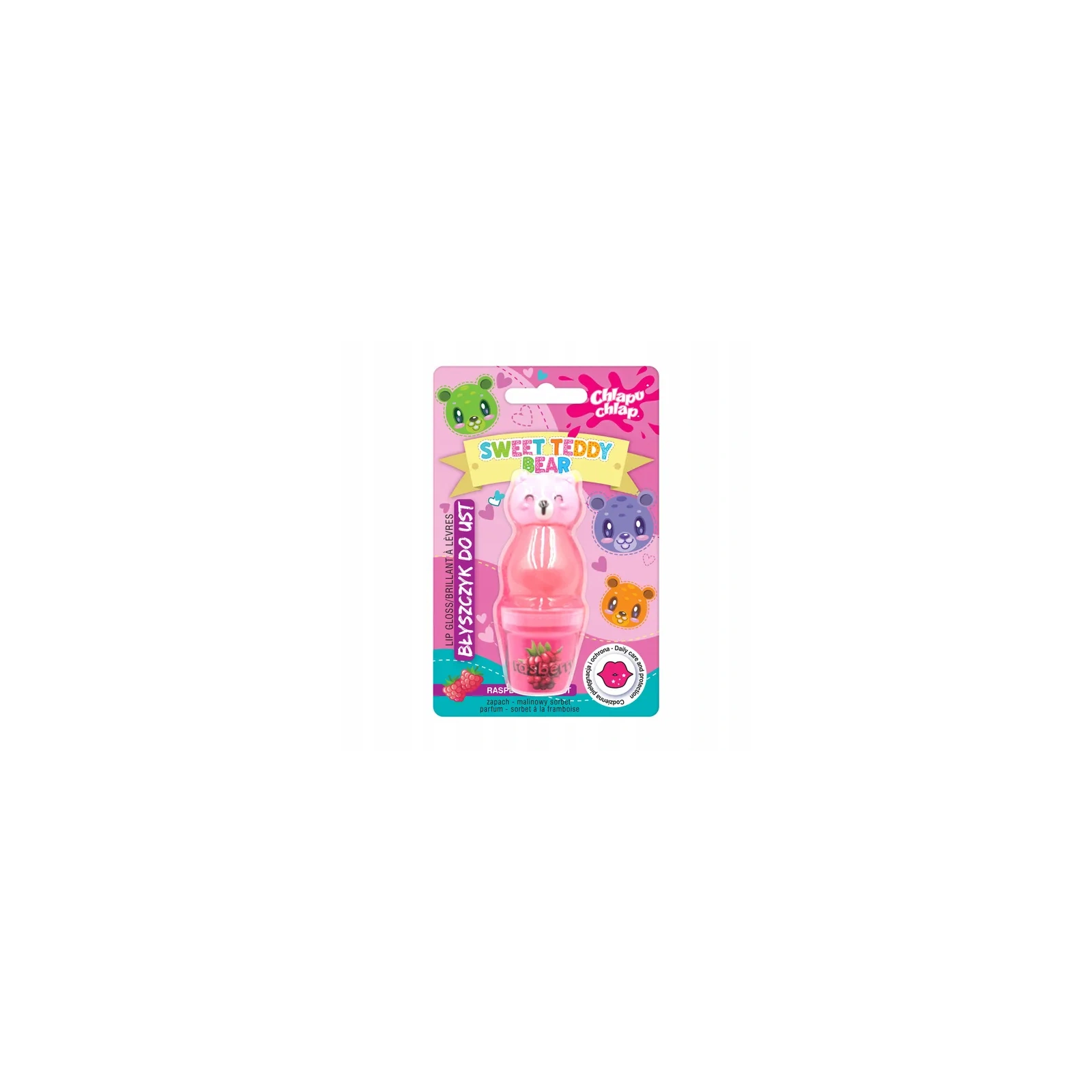 ESTETICA Chlapu Chlap Sweet Teddy Bear błyszczyk Malinowy Sorbet 10ml