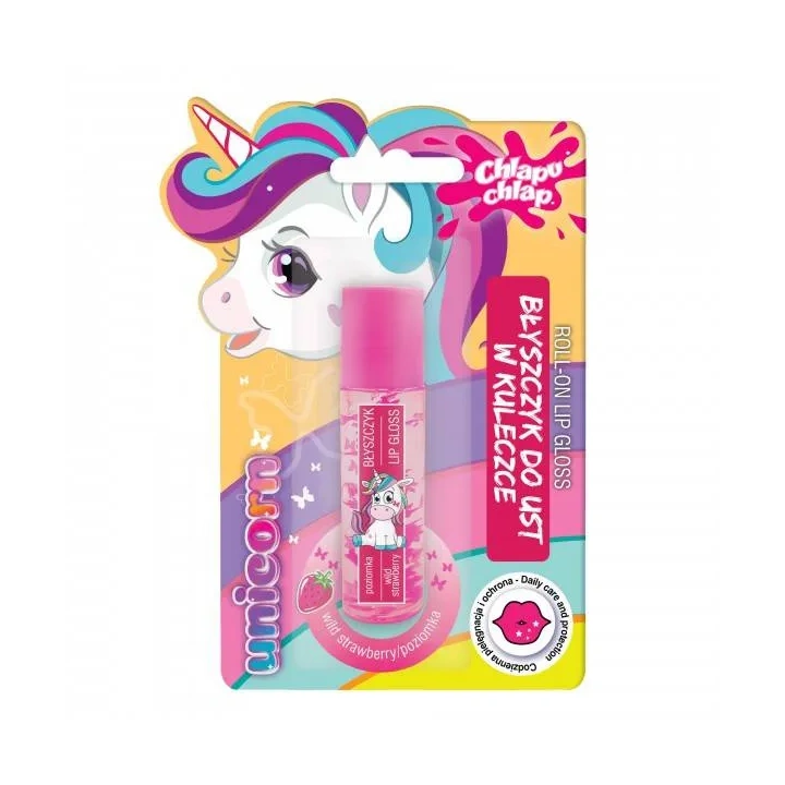 ESTETICA Chlapu Chlap Unicorn błyszczyk do ust w kulce Poziomka 