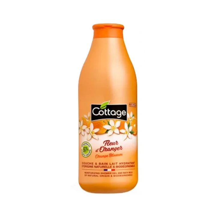 COTTAGE Douche & Bain Lait Hydratant żel pod prysznic Fleur Oranger 750ml 