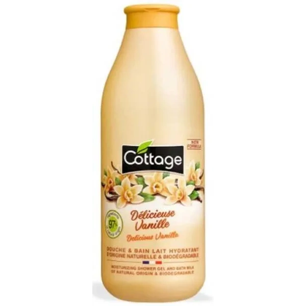 COTTAGE Douche & Bain Lait Hydratant żel pod prysznic Delicious Vanilla 750ml 