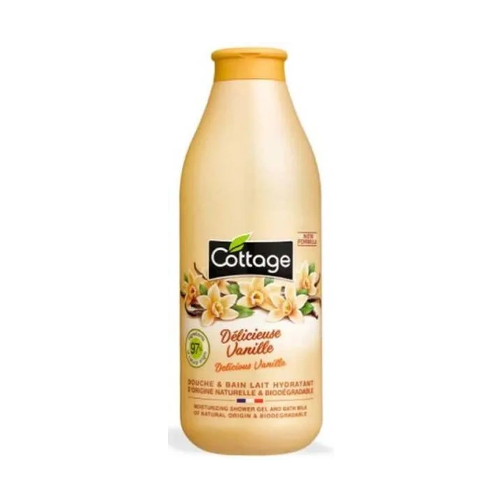 COTTAGE Douche & Bain Lait Hydratant żel pod prysznic Delicious Vanilla 750ml 