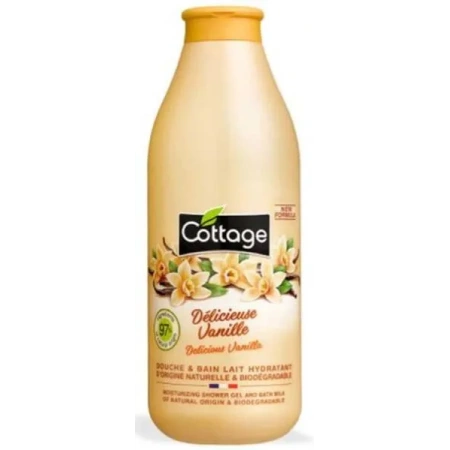 COTTAGE Douche & Bain Lait Hydratant żel pod prysznic Delicious Vanilla 750ml 