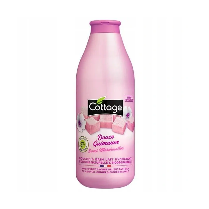 COTTAGE Douche & Bain Lait Hydratant żel pod prysznic Sweet Marschmallow 750ml 