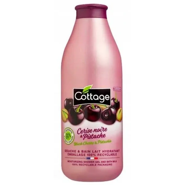 COTTAGE Douche & Bain Lait Hydratant żel pod prysznic Black Cherry & Pistachio 750ml 