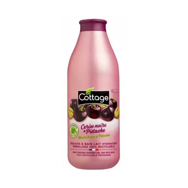 COTTAGE Douche & Bain Lait Hydratant żel pod prysznic Black Cherry & Pistachio 750ml 