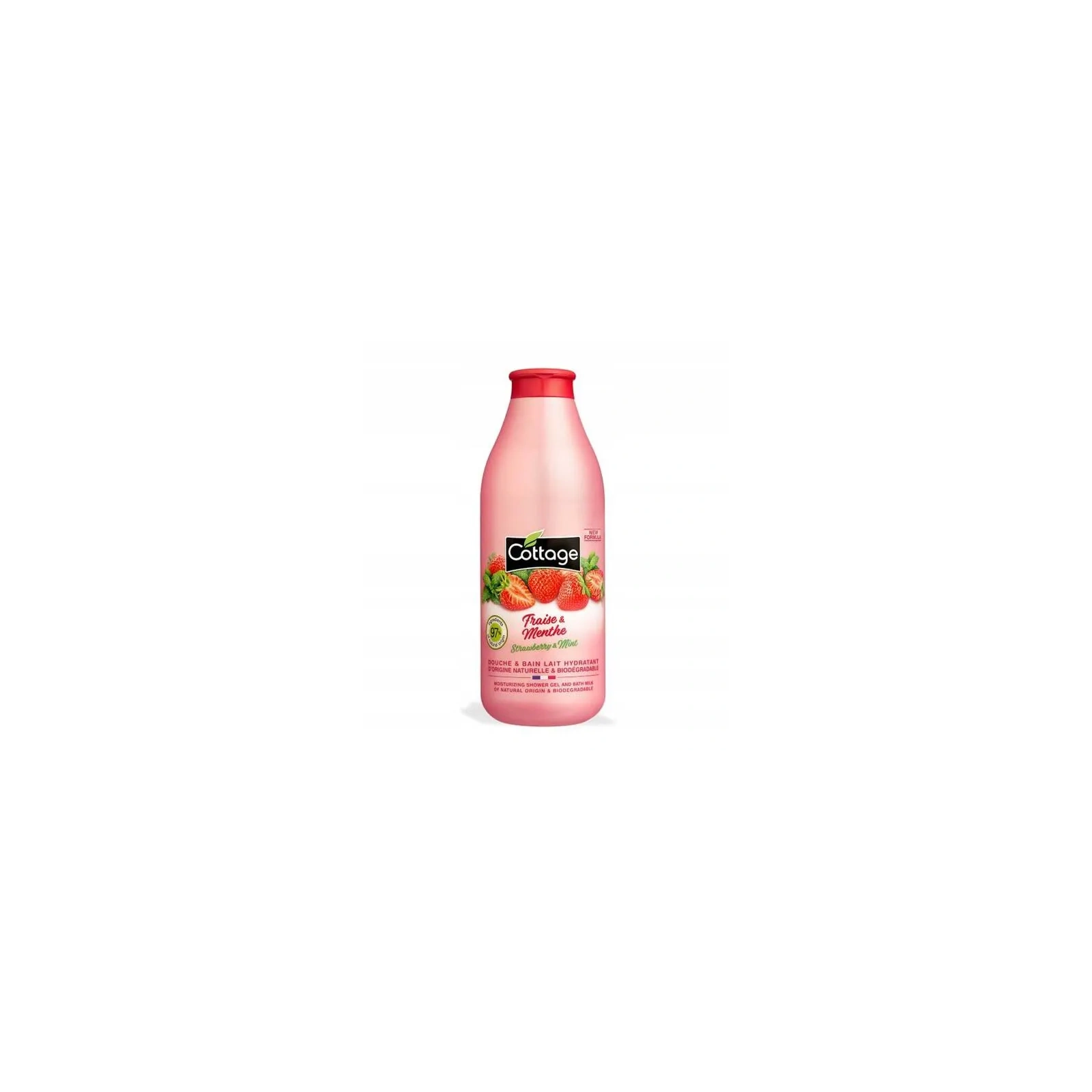COTTAGE Douche & Bain Lait Hydratant żel pod prysznic Stawberry & Mint 750ml 
