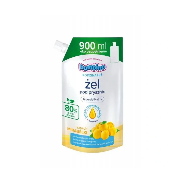 BAMBINO Rodzina żel pod prysznic hiperdelikatny Mirabelka 900ml 