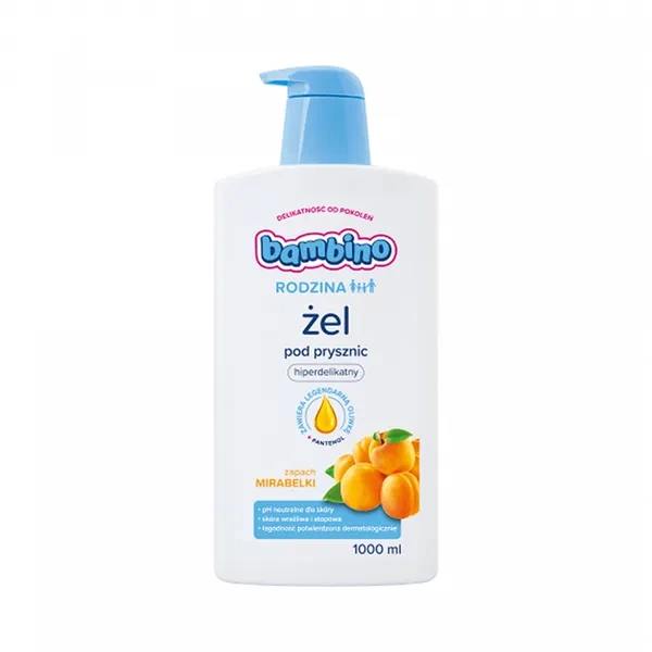 BAMBINO Rodzina żel pod prysznic hiperdelikatny Mirabelka 1000ml 