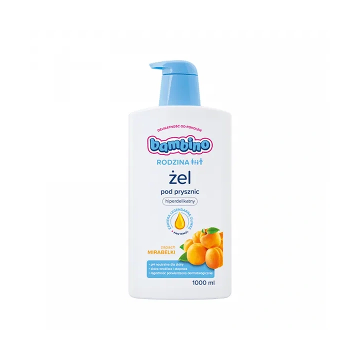 BAMBINO Rodzina żel pod prysznic hiperdelikatny Mirabelka 1000ml 