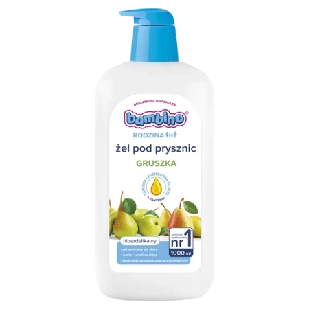 BAMBINO Rodzina żel pod prysznic hiperdelikatny Gruszka 1000ml