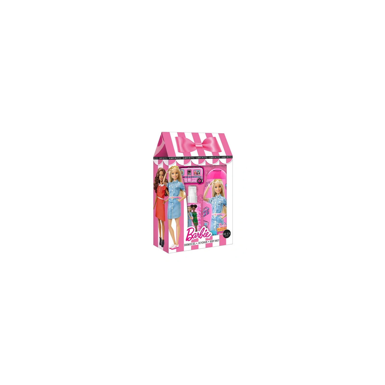BIES Barbie Dreamhouse zestaw (żel pod prysznic + mgiełka + brelok) 