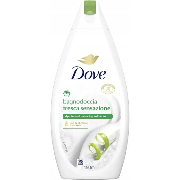 DOVE Bagnodoccia żel pod prysznic / płyn do kąpieli Fresca Sensazione 450ml