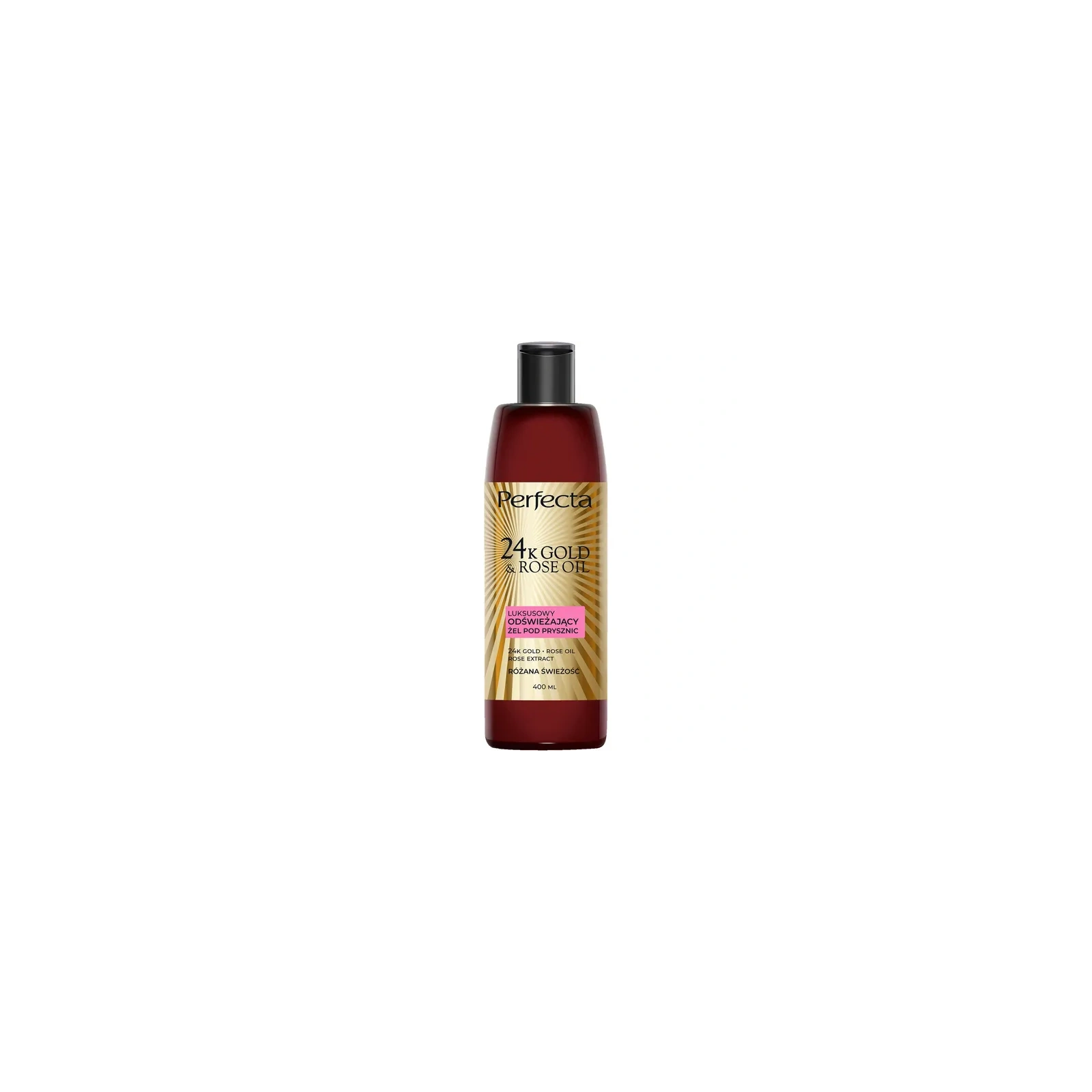 DAX Perfecta 24k Gold & Rose żel pod prysznic odświeżający Różana Świeżość 400ml