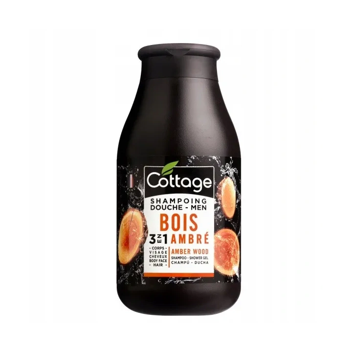 COTTAGE Shampoing Douche Men 3w1 szampon i żel pod prysznic Amber Wood 250ml
