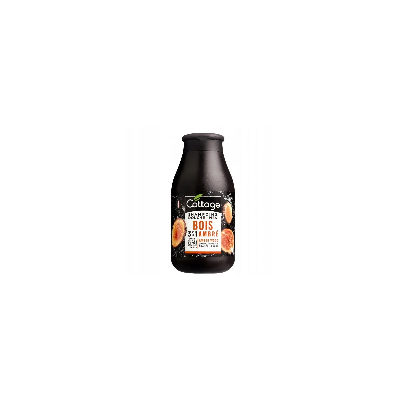 COTTAGE Shampoing Douche Men 3w1 szampon i żel pod prysznic Amber Wood 250ml