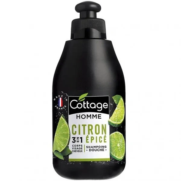 Cottage COTTAGE Shampoing Douche Men 3w1 Shampoo i Duschgel Spicy Lemon 250ml — Inhaltsstoffe i ocena