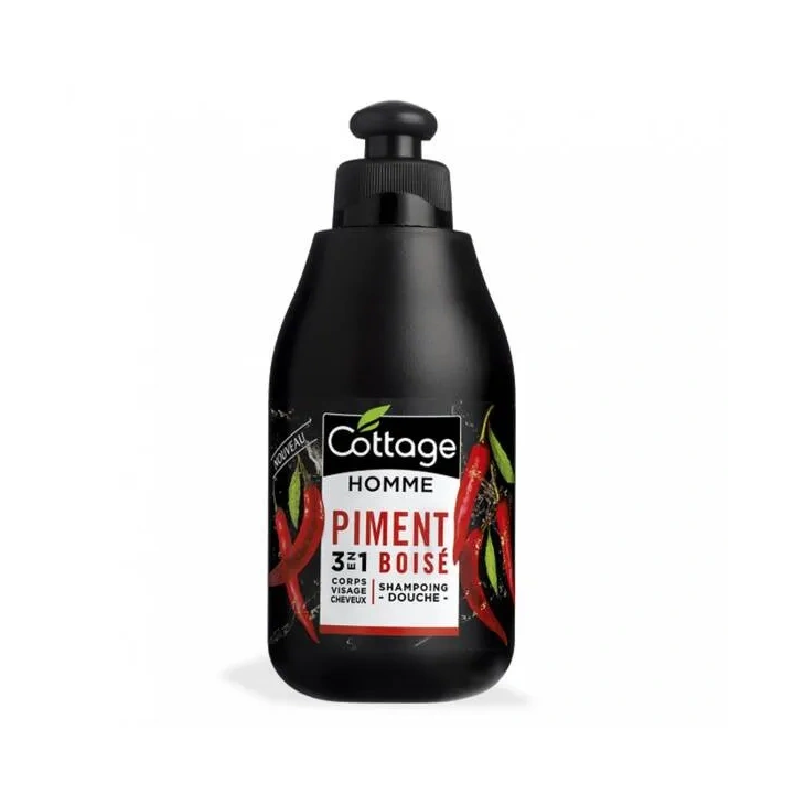 COTTAGE Shampoing Douche Men 3w1 szampon i żel pod prysznic Wooded Pepper 250ml 