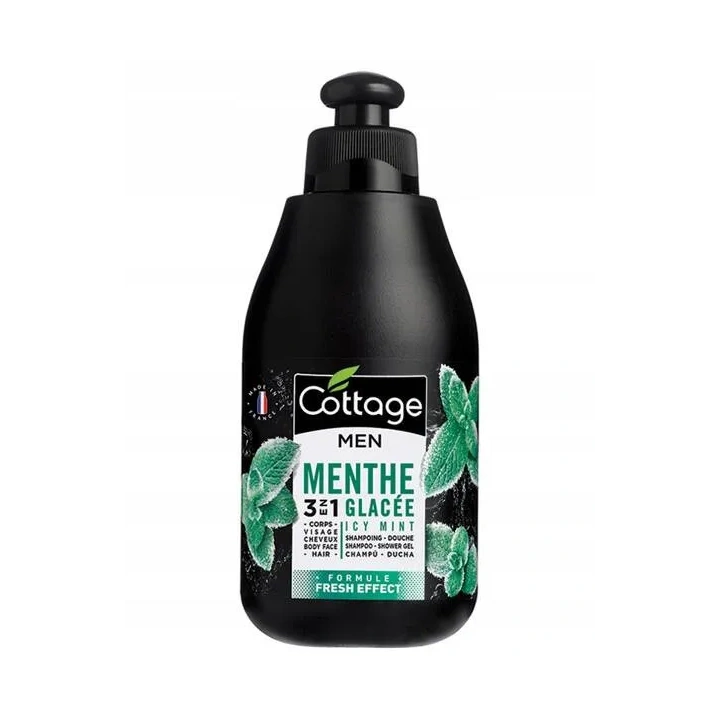 COTTAGE Shampoing Douche Men 3w1 szampon i żel pod prysznic Icy Mint 250ml 