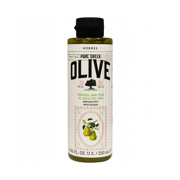 KORRES Pure Greek Olive żel pod prysznic Honey & Pear 250ml 