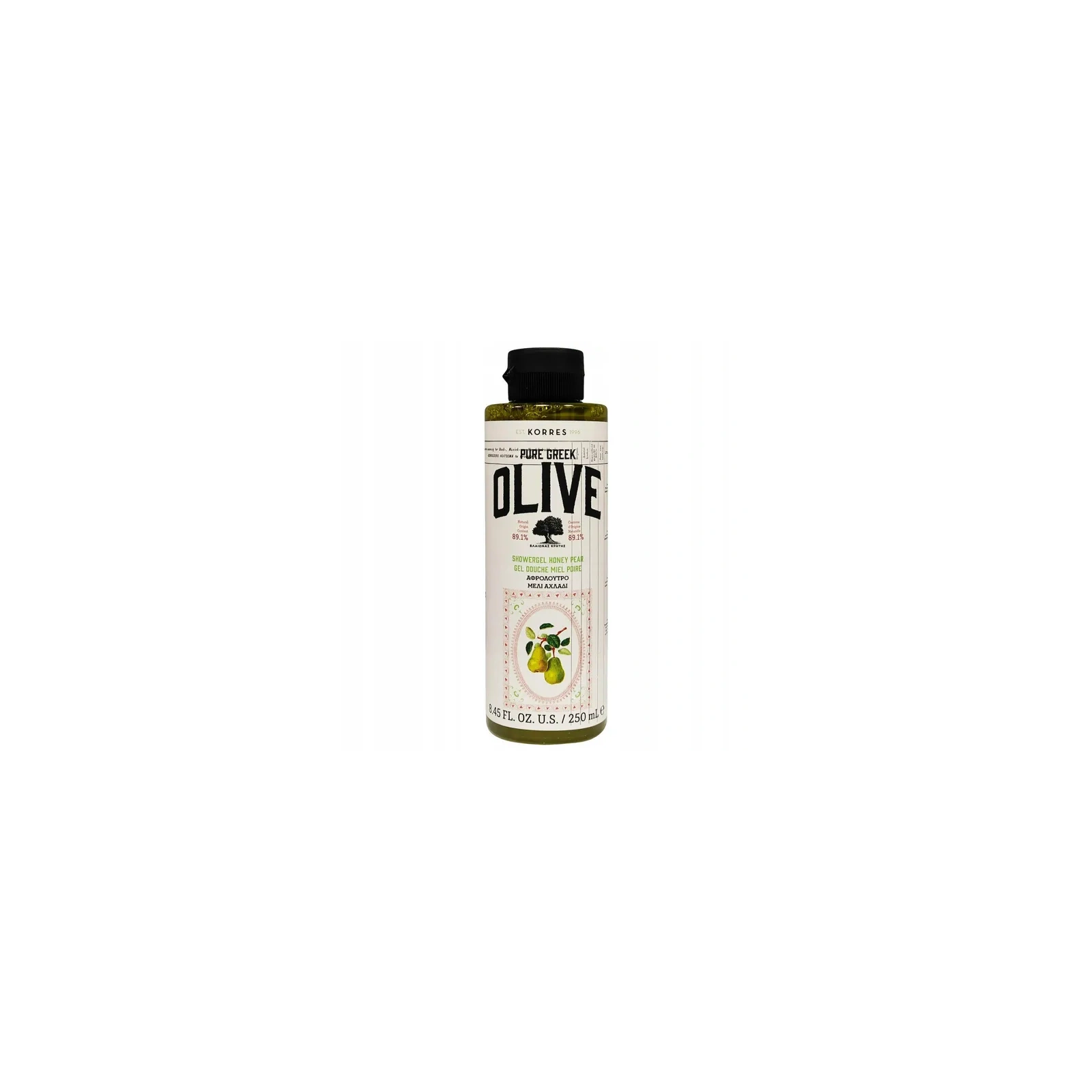KORRES Pure Greek Olive żel pod prysznic Honey & Pear 250ml 