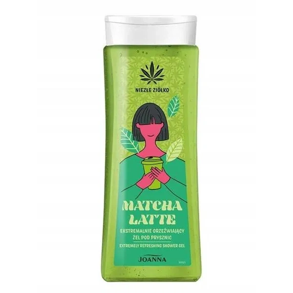 JOANNA Niezłe Ziółko żel pod prysznic orzeżwiający Matcha Latte 300ml 