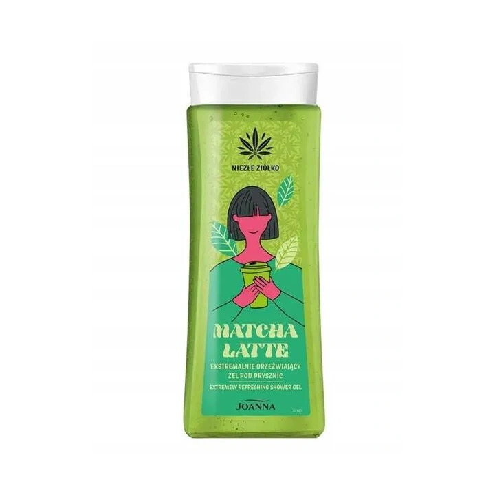 JOANNA Niezłe Ziółko żel pod prysznic orzeżwiający Matcha Latte 300ml 