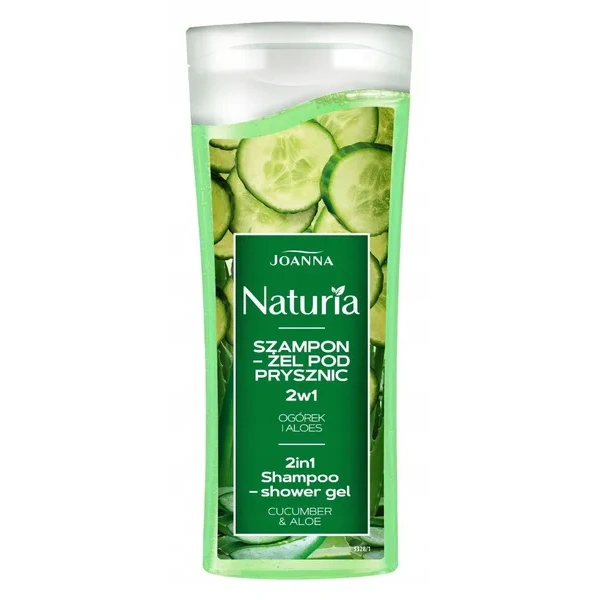 JOANNA Naturia Mini szampon-żel pod prysznic 2w1 Ogórek i Aloes 100ml