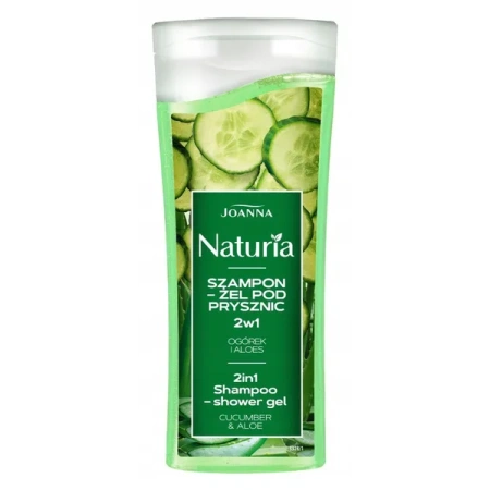 JOANNA Naturia Mini szampon-żel pod prysznic 2w1 Ogórek i Aloes 100ml