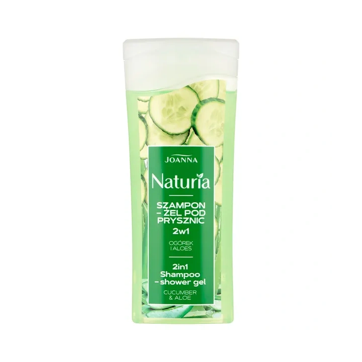 JOANNA Naturia Mini szampon-żel pod prysznic 2w1 Ogórek i Aloes 100ml