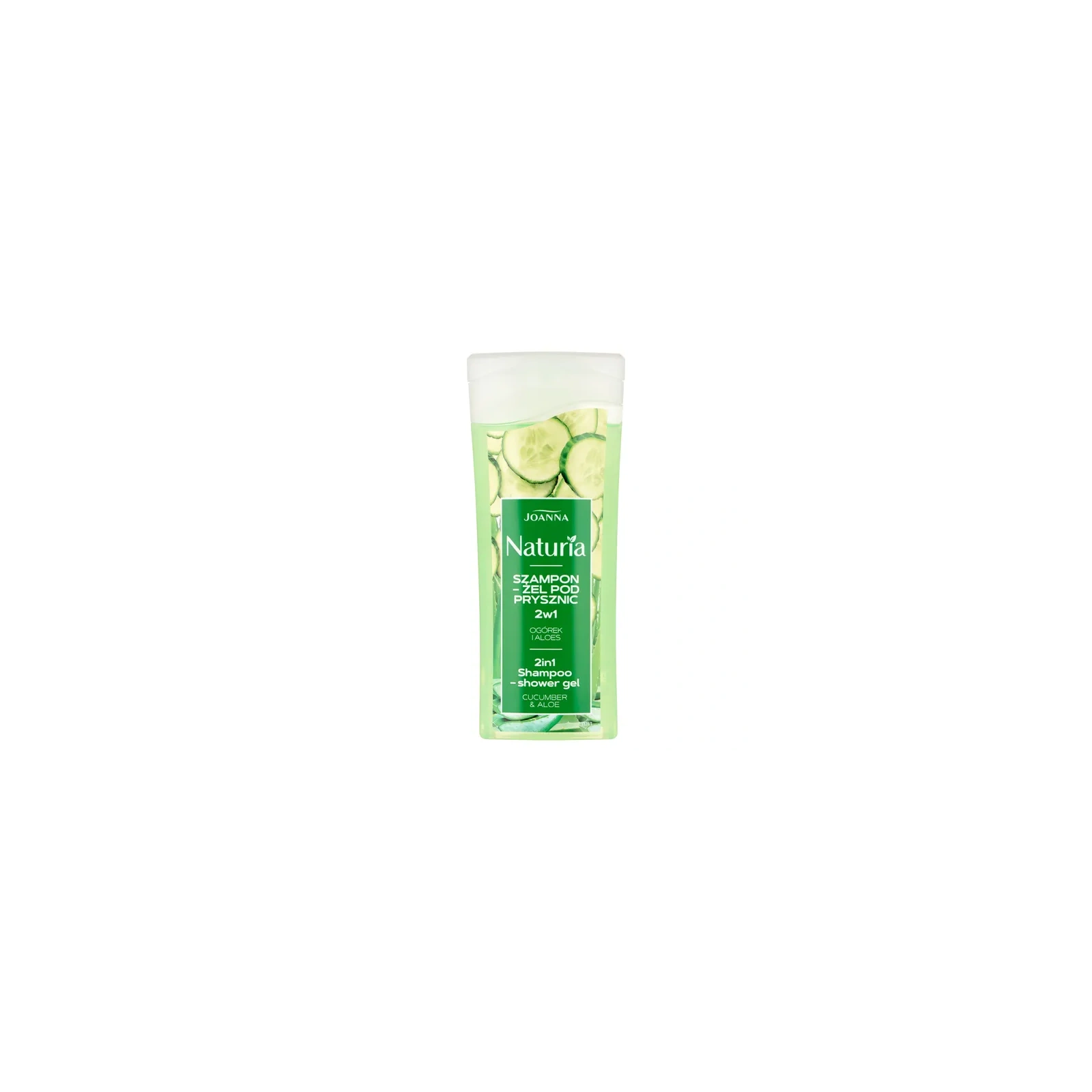 JOANNA Naturia Mini szampon-żel pod prysznic 2w1 Ogórek i Aloes 100ml