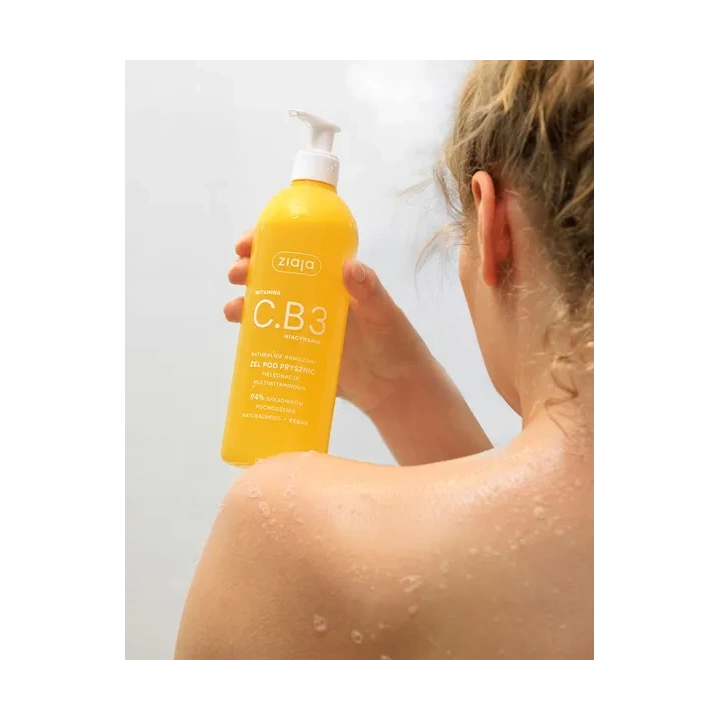 ZIAJA Witamina C.B3 Niacynamid żel pod prysznic nawilżający 400ml
