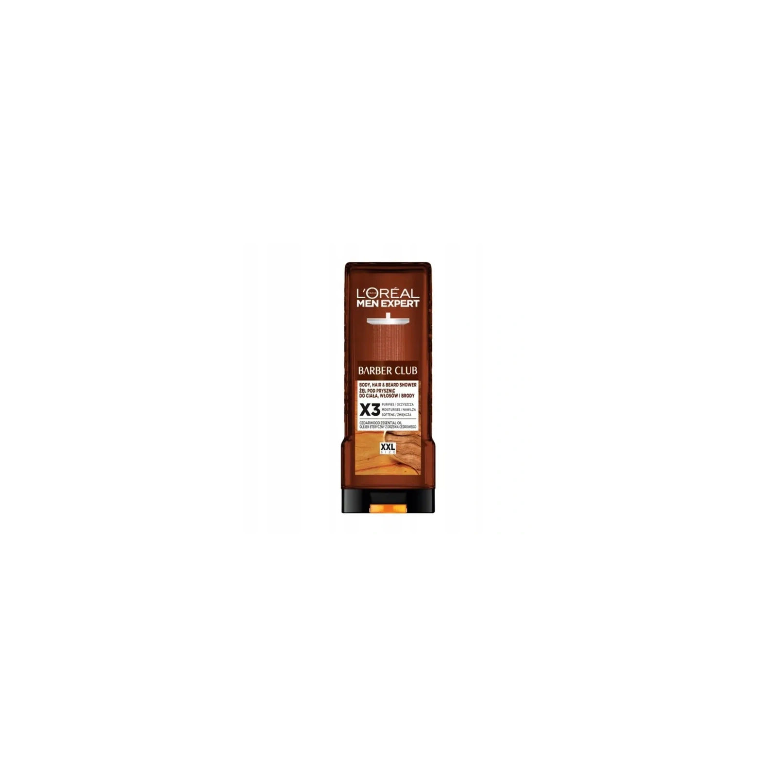 LOREAL Men Expert Barber Club oczyszczający 3w1 żel pod prysznic do ciała, włosów i brody 400ml