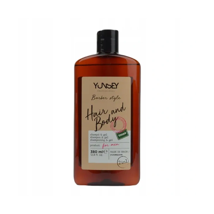 YUNSEI Barber Style 2w1 szampon-żel pod prysznic męski 380ml 