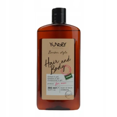 YUNSEI Barber Style 2w1 szampon-żel pod prysznic męski 380ml 