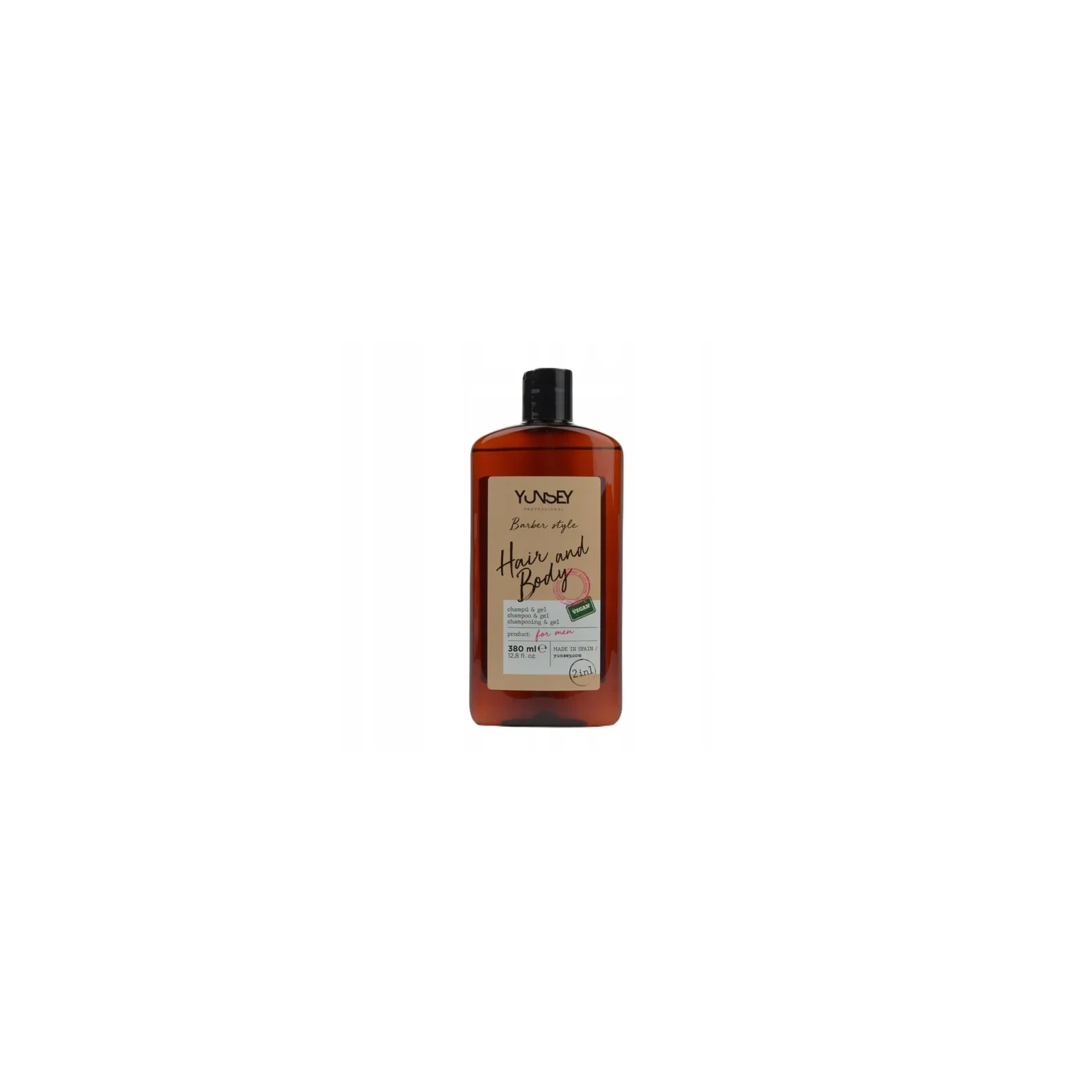 YUNSEI Barber Style 2w1 szampon-żel pod prysznic męski 380ml 