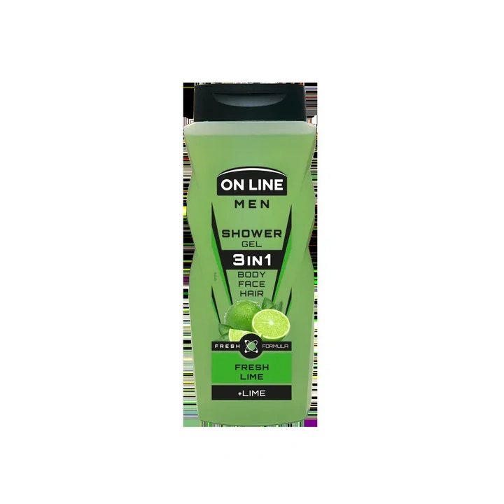ON LINE Men żel pod prysznic 3w1 Fresh Lime 410ml