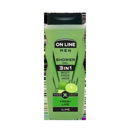 ON LINE Men żel pod prysznic 3w1 Fresh Lime 410ml