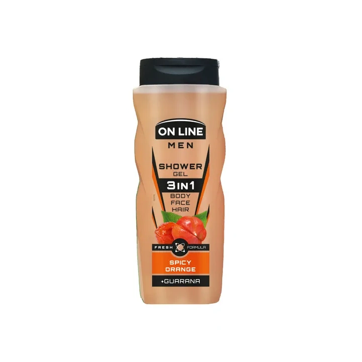 ON LINE Men żel pod prysznic 3w1 Spicy Orange 410m
