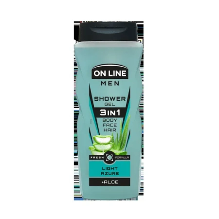 ON LINE Men żel pod prysznic 3w1 Light Azure 410ml