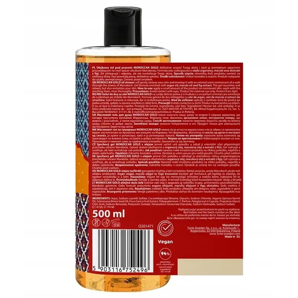 ON LINE Senses żel pod prysznic olejkowy Moroccan Gold 500ml