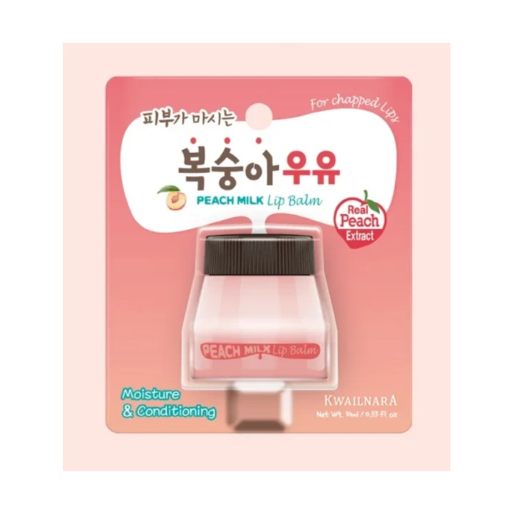 WELCOS Kwailnara Lip Balm balsam do ust Peach Milk 10ml