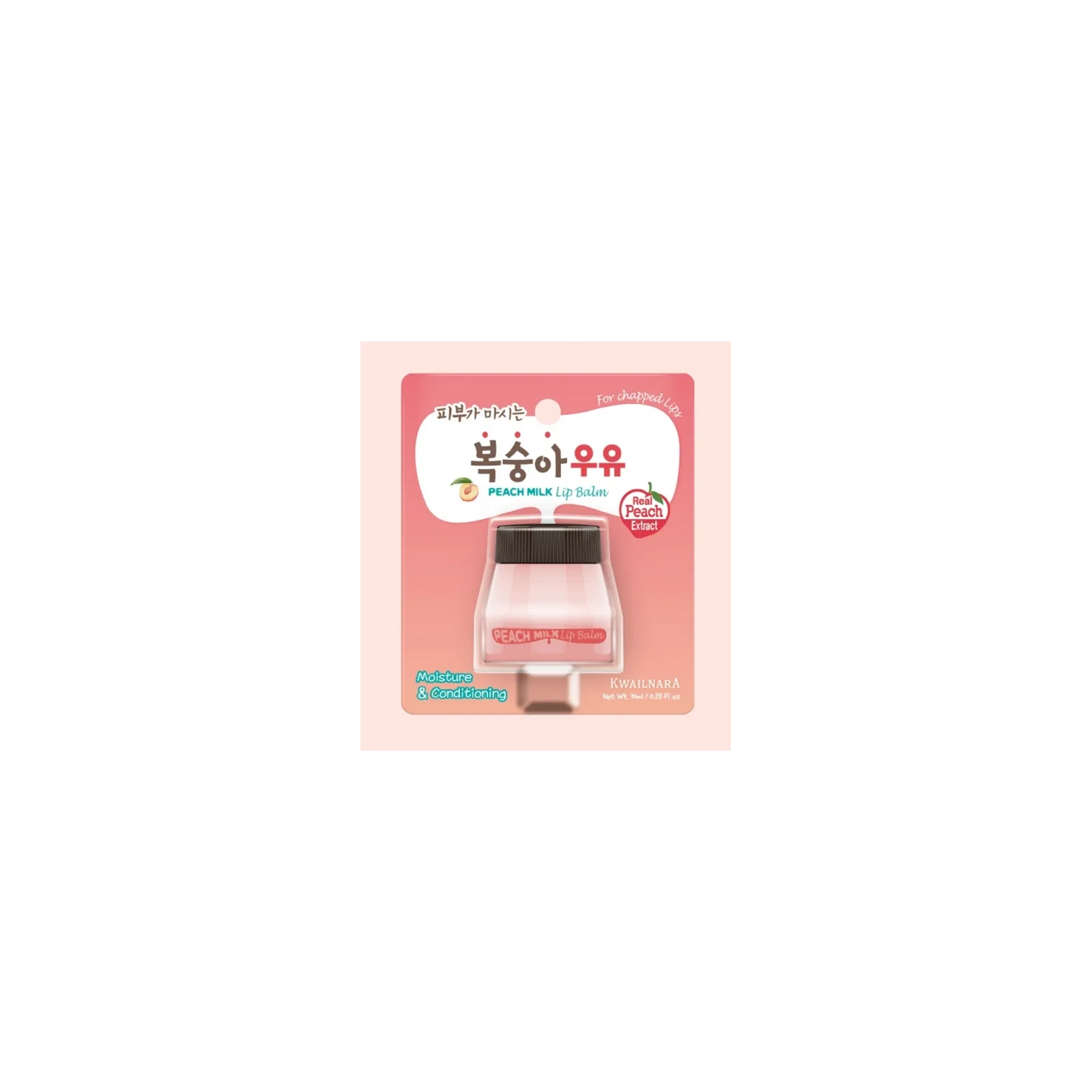WELCOS Kwailnara Lip Balm balsam do ust Peach Milk 10ml