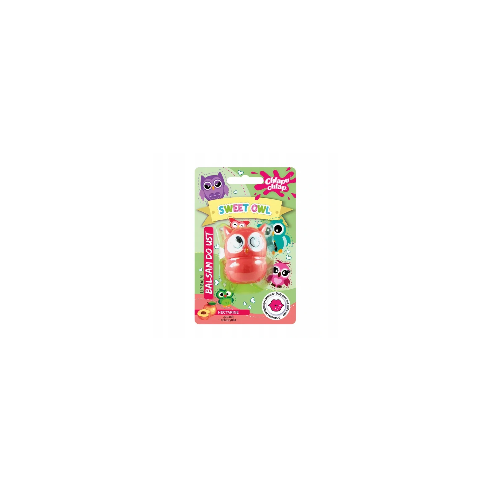 ESTETICA Chlapu Chlap Sweet Owl balsam do ust Nektarynka 7g