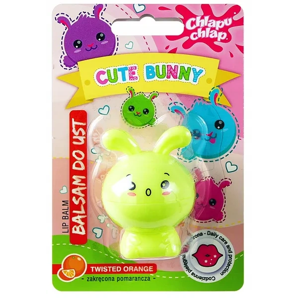 ESTETICA Chlapu Chlap Cute Bunny balsam do ust Pomarańcza 